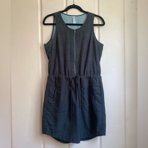 Gray KYODAN Outdoor Sleeveless Zip-Front Dress Dark Grey